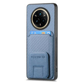 Carbon Fiber Card Bag Fold Stand Phone Case